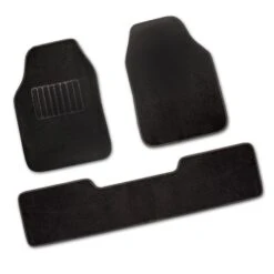 Premium Non-Slip Carpet Floor Mats - Full Set Black(Premium Non Slip Carpet Floor Mats Full Set Black) -FH Group 14405blk