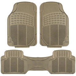 High Quality ClimaProof Trimmable Non-Slip Vinyl Floor Mats - Full Set Beige(High Quality Climaproof Trimmable Non Slip Vinyl Floor Mats Full Set Beige)