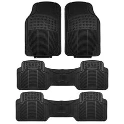 High Quality ClimaProof Trimmable Non-Slip Vinyl Floor Mats - 3 Row Black(High Quality Climaproof Trimmable Non Slip Vinyl Floor Mats 3 Row Black)