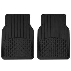 4 Piece Liners Trimmable ClimaProof Non-Slip Vinyl Floor Mats - Full Set Black(4 Piece Liners Trimmable Climaproof Non Slip Vinyl Floor Mats Full Set Black) -FH Group 88 F11308 black 02