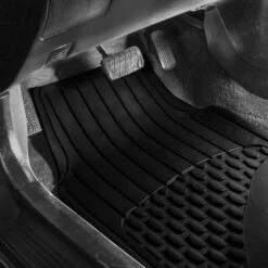 4 Piece Liners Trimmable ClimaProof Non-Slip Vinyl Floor Mats - Full Set Black(4 Piece Liners Trimmable Climaproof Non Slip Vinyl Floor Mats Full Set Black) -FH Group 88 F11308 black 04