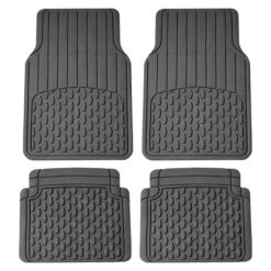 4 Piece Liners Trimmable ClimaProof Non-Slip Vinyl Floor Mats - Full Set Gray(4 Piece Liners Trimmable Climaproof Non Slip Vinyl Floor Mats Full Set Gray)