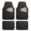 Premium Tall Channel Trimmable Non-Slip Rubber Floor Mats - Full Set Beige(Premium Tall Channel Trimmable Non Slip Rubber Floor Mats Full Set Beige)