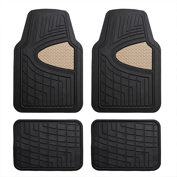 Premium Tall Channel Trimmable Non-Slip Rubber Floor Mats - Full Set Beige(Premium Tall Channel Trimmable Non Slip Rubber Floor Mats Full Set Beige) 1 Premium Tall Channel Trimmable Non-Slip Rubber Floor Mats - Full Set Beige(Premium Tall Channel Trimmable Non Slip Rubber Floor Mats Full Set Beige)