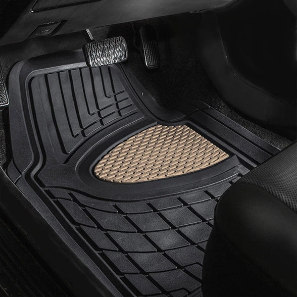 Premium Tall Channel Trimmable Non-Slip Rubber Floor Mats - Full Set Beige(Premium Tall Channel Trimmable Non Slip Rubber Floor Mats Full Set Beige) 4 Premium Tall Channel Trimmable Non-Slip Rubber Floor Mats - Full Set Beige(Premium Tall Channel Trimmable Non Slip Rubber Floor Mats Full Set Beige) - Image 4