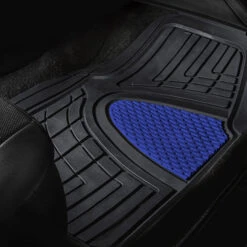 Premium Tall Channel Trimmable Non-Slip Rubber Floor Mats - Full Set Blue(Premium Tall Channel Trimmable Non Slip Rubber Floor Mats Full Set Blue) 11 Premium Tall Channel Trimmable Non-Slip Rubber Floor Mats - Full Set Blue(Premium Tall Channel Trimmable Non Slip Rubber Floor Mats Full Set Blue) -FH Group 88 F11311 blue 03