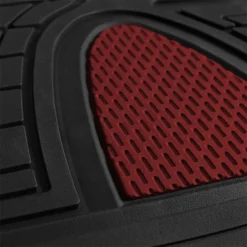 Premium Tall Channel Trimmable Non-Slip Rubber Floor Mats - Full Set Burgundy(Premium Tall Channel Trimmable Non Slip Rubber Floor Mats Full Set Burgundy) -FH Group 88 F11311 burgundy 05