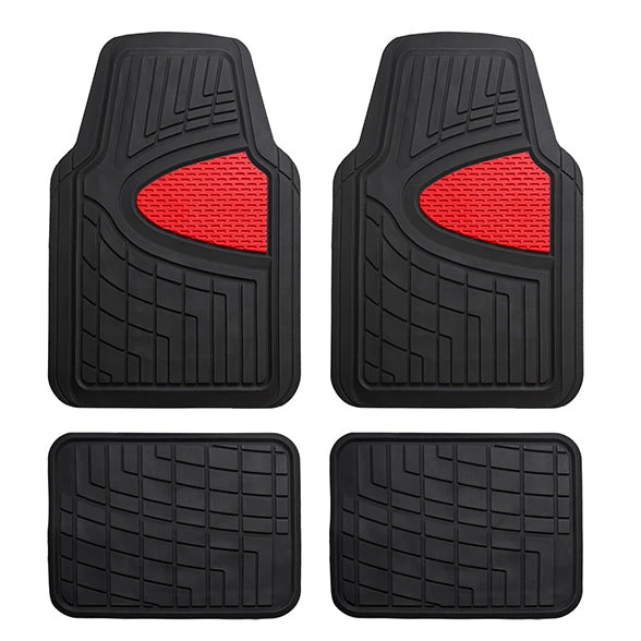 Premium Tall Channel Trimmable Non-Slip Rubber Floor Mats - Full Set Red(Premium Tall Channel Trimmable Non Slip Rubber Floor Mats Full Set Red) 1 Premium Tall Channel Trimmable Non-Slip Rubber Floor Mats - Full Set Red(Premium Tall Channel Trimmable Non Slip Rubber Floor Mats Full Set Red)