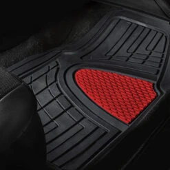 Premium Tall Channel Trimmable Non-Slip Rubber Floor Mats - Full Set Red(Premium Tall Channel Trimmable Non Slip Rubber Floor Mats Full Set Red) 11 Premium Tall Channel Trimmable Non-Slip Rubber Floor Mats - Full Set Red(Premium Tall Channel Trimmable Non Slip Rubber Floor Mats Full Set Red) -FH Group 88 F11311 red 03