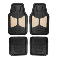 Trimmable ClimaProof Monster Eye Non-Slip Rubber Floor Mats - Full Set Beige(Trimmable Climaproof Monster Eye Non Slip Rubber Floor Mats Full Set Beige)