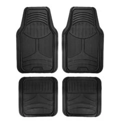 Trimmable ClimaProof Monster Eye Non-Slip Rubber Floor Mats - Full Set Black(Trimmable Climaproof Monster Eye Non Slip Rubber Floor Mats Full Set Black)