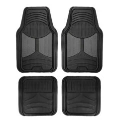 Trimmable ClimaProof Monster Eye Non-Slip Rubber Floor Mats - Full Set Gray(Trimmable Climaproof Monster Eye Non Slip Rubber Floor Mats Full Set Gray)