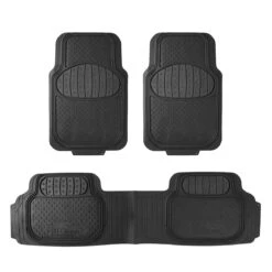 Heavy Duty ClimaProof Trimmable Touchdown Non-Slip Rubber Floor Mats Black(Heavy Duty Climaproof Trimmable Touchdown Non Slip Rubber Floor Mats Black)