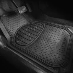 Heavy Duty ClimaProof Trimmable Touchdown Non-Slip Rubber Floor Mats Black(Heavy Duty Climaproof Trimmable Touchdown Non Slip Rubber Floor Mats Black) -FH Group 88 F11500 black 05