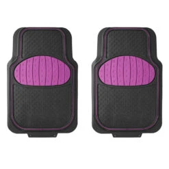 Heavy Duty ClimaProof Trimmable Touchdown Non-Slip Rubber Floor Mats Pink(Heavy Duty Climaproof Trimmable Touchdown Non Slip Rubber Floor Mats Pink) -FH Group 88 F11500 pink 02