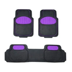 Heavy Duty ClimaProof Trimmable Touchdown Non-Slip Rubber Floor Mats Purple(Heavy Duty Climaproof Trimmable Touchdown Non Slip Rubber Floor Mats Purple)