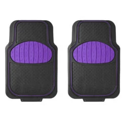 Heavy Duty ClimaProof Trimmable Touchdown Non-Slip Rubber Floor Mats Purple(Heavy Duty Climaproof Trimmable Touchdown Non Slip Rubber Floor Mats Purple) -FH Group 88 F11500 purple 02