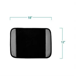 Non-Slip Carpet Floor Mats With PU Leather Trim - Full Set Black(Non Slip Carpet Floor Mats With Pu Leather Trim Full Set Black) -FH Group 88 F14408 black 06