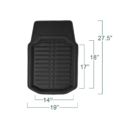 Deep Tray Non-Slip PU Leather Floor Mats - Front Set Gray(Deep Tray Non Slip Pu Leather Floor Mats Front Set Gray) 7 Deep Tray Non-Slip PU Leather Floor Mats - Front Set Gray(Deep Tray Non Slip Pu Leather Floor Mats Front Set Gray) -FH Group 88 F14409 gray 04 ec0b7d52 fb13 4e61 bced 80553647cca3