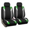 Premium Modernistic Flat Cloth Seat Covers - Front Set Green(Premium Modernistic Flat Cloth Seat Covers Front Set Green)