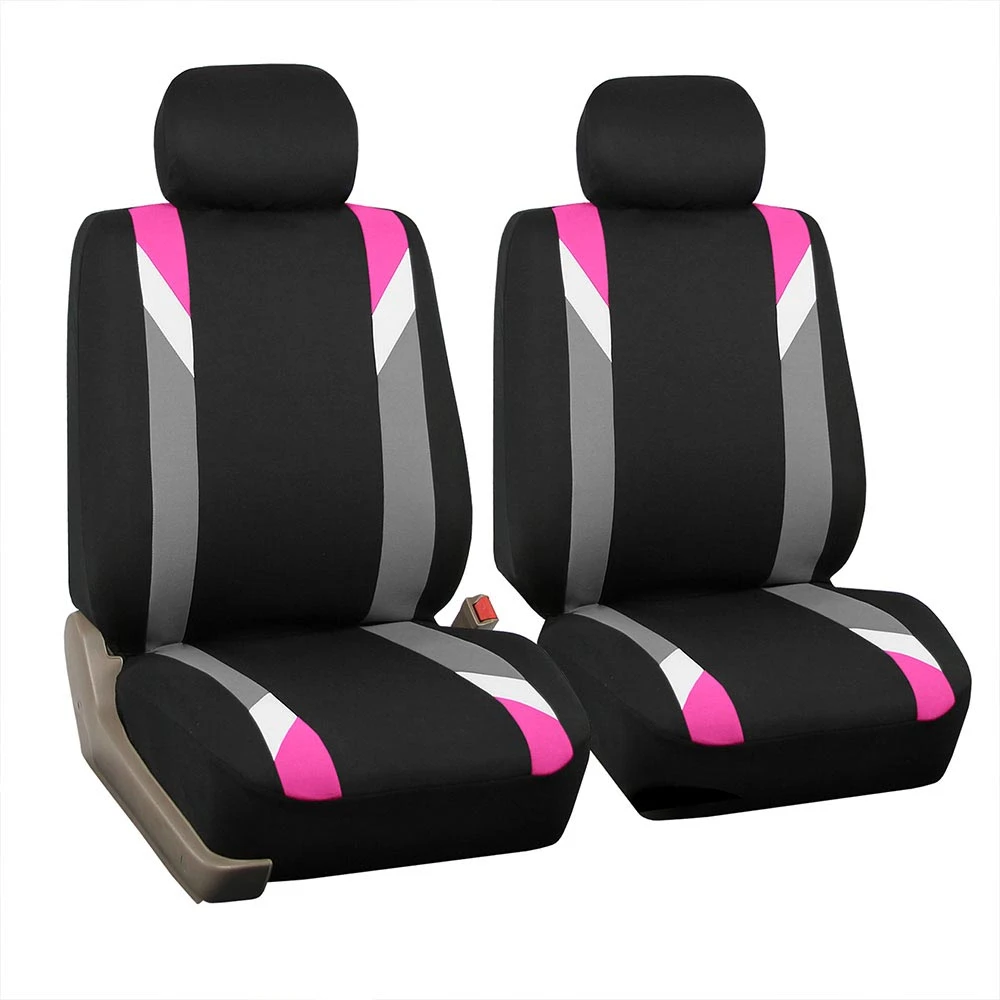 Premium Modernistic Flat Cloth Seat Covers - Front Set Pink(Premium Modernistic Flat Cloth Seat Covers Front Set Pink) 1 Premium Modernistic Flat Cloth Seat Covers - Front Set Pink(Premium Modernistic Flat Cloth Seat Covers Front Set Pink)