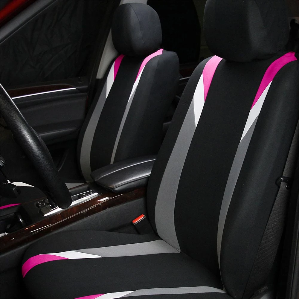 Premium Modernistic Flat Cloth Seat Covers - Front Set Pink(Premium Modernistic Flat Cloth Seat Covers Front Set Pink) 3 Premium Modernistic Flat Cloth Seat Covers - Front Set Pink(Premium Modernistic Flat Cloth Seat Covers Front Set Pink) - Image 3