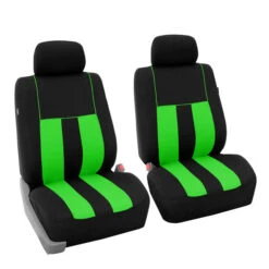 Striking Striped Seat Covers - Front Set Green(Striking Striped Seat Covers Front Set Green)