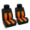 Striking Striped Seat Covers - Front Set Orange(Striking Striped Seat Covers Front Set Orange)