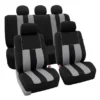 Striking Striped Seat Covers - Full Set Gray(Striking Striped Seat Covers Full Set Gray)