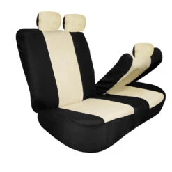Full Coverage Flat Cloth Seat Covers - Rear Beige(Full Coverage Flat Cloth Seat Covers Rear Beige) 19 Full Coverage Flat Cloth Seat Covers - Rear Beige(Full Coverage Flat Cloth Seat Covers Rear Beige) -FH Group 88 FB039013 beige 09