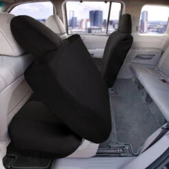 Full Coverage Flat Cloth Seat Covers - Rear Black(Full Coverage Flat Cloth Seat Covers Rear Black) 14 Full Coverage Flat Cloth Seat Covers - Rear Black(Full Coverage Flat Cloth Seat Covers Rear Black) -FH Group 88 FB039013 black 02
