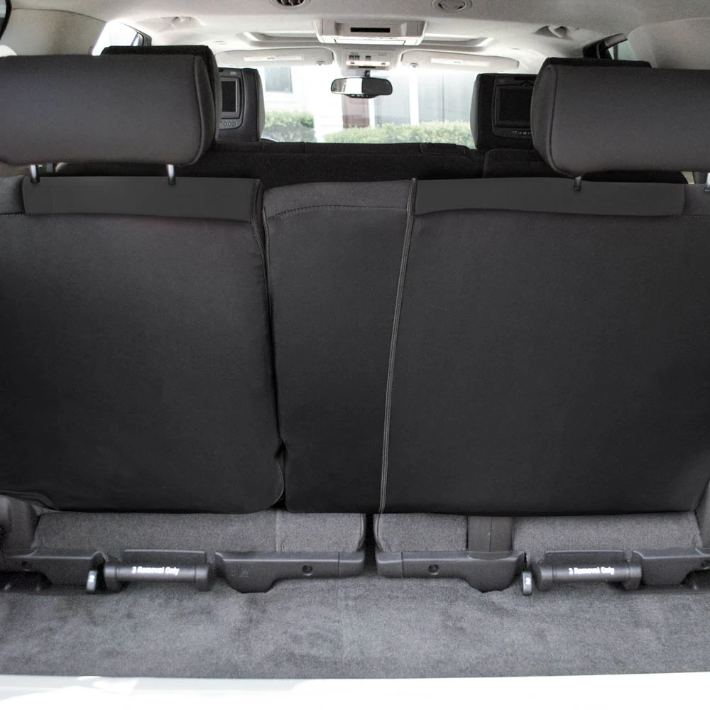 Full Coverage Flat Cloth Seat Covers - Rear Black(Full Coverage Flat Cloth Seat Covers Rear Black) 3 Full Coverage Flat Cloth Seat Covers - Rear Black(Full Coverage Flat Cloth Seat Covers Rear Black) - Image 3