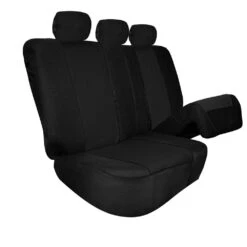 Full Coverage Flat Cloth Seat Covers - Rear Black(Full Coverage Flat Cloth Seat Covers Rear Black) 20 Full Coverage Flat Cloth Seat Covers - Rear Black(Full Coverage Flat Cloth Seat Covers Rear Black) -FH Group 88 FB039013 black 10