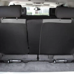 Full Coverage Flat Cloth Seat Covers - Rear Gray(Full Coverage Flat Cloth Seat Covers Rear Gray) -FH Group 88 FB039013 gray 03