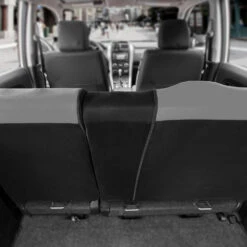 Full Coverage Flat Cloth Seat Covers - Rear Gray(Full Coverage Flat Cloth Seat Covers Rear Gray) -FH Group 88 FB039013 gray 05