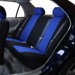 Flat Cloth Seat Covers - Rear Blue(Flat Cloth Seat Covers Rear Blue) -FH Group 88 FB050012 blue 03