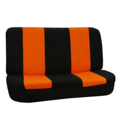 Flat Cloth Seat Covers - Rear Orange(Flat Cloth Seat Covers Rear Orange) -FH Group 88 FB050012 orange 02