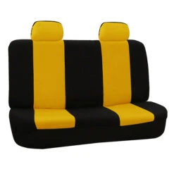 Flat Cloth Seat Covers - Rear Yellow(Flat Cloth Seat Covers Rear Yellow)