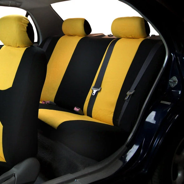 Flat Cloth Seat Covers - Rear Yellow(Flat Cloth Seat Covers Rear Yellow) 2 Flat Cloth Seat Covers - Rear Yellow(Flat Cloth Seat Covers Rear Yellow) - Image 2