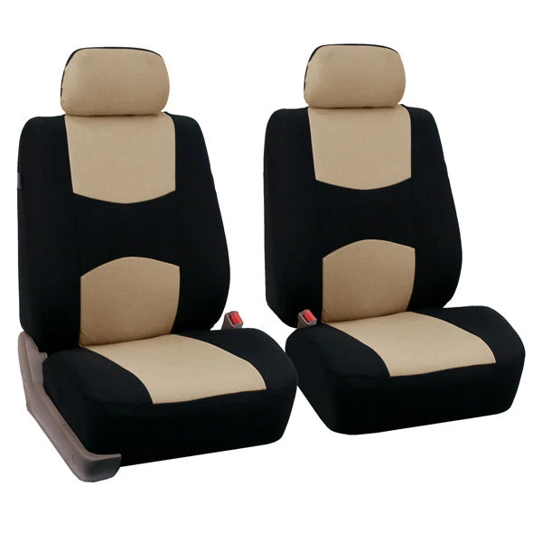Flat Cloth Seat Covers - Front Set Beige(Flat Cloth Seat Covers Front Set Beige) 1 Flat Cloth Seat Covers - Front Set Beige(Flat Cloth Seat Covers Front Set Beige)