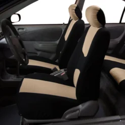 Flat Cloth Seat Covers - Front Set Beige(Flat Cloth Seat Covers Front Set Beige) 6 Flat Cloth Seat Covers - Front Set Beige(Flat Cloth Seat Covers Front Set Beige) -FH Group 88 FB050102 beige 03
