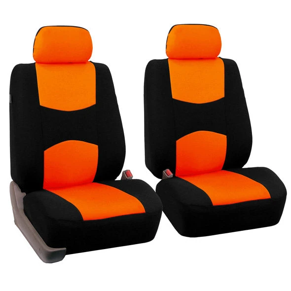 Flat Cloth Seat Covers - Front Set Orange(Flat Cloth Seat Covers Front Set Orange) 1 Flat Cloth Seat Covers - Front Set Orange(Flat Cloth Seat Covers Front Set Orange)
