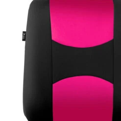 Flat Cloth Seat Covers - Front Set Pink(Flat Cloth Seat Covers Front Set Pink) -FH Group 88 FB050102 pink 02
