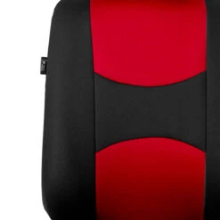 Flat Cloth Seat Covers - Front Set Red(Flat Cloth Seat Covers Front Set Red) -FH Group 88 FB050102 red 02