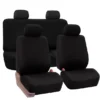Flat Cloth Seat Covers - Full Set Black(Flat Cloth Seat Covers Full Set Black)