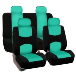 Flat Cloth Seat Covers - Full Set Mint(Flat Cloth Seat Covers Full Set Mint)