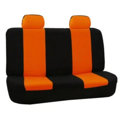 Flat Cloth Seat Covers - Full Set Orange(Flat Cloth Seat Covers Full Set Orange) -FH Group 88 FB050114 orange 03