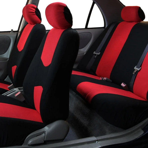 Flat Cloth Seat Covers - Full Set Red(Flat Cloth Seat Covers Full Set Red) 3 Flat Cloth Seat Covers - Full Set Red(Flat Cloth Seat Covers Full Set Red) - Image 3