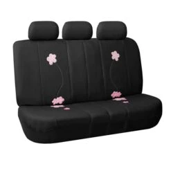 Floral Seat Covers - Full Set Black(Floral Seat Covers Full Set Black) -FH Group 88 FB053115 black 03