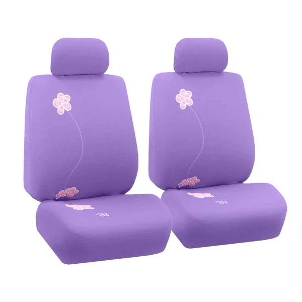 Floral Seat Covers - Full Set Purple(Floral Seat Covers Full Set Purple) 2 Floral Seat Covers - Full Set Purple(Floral Seat Covers Full Set Purple) - Image 2